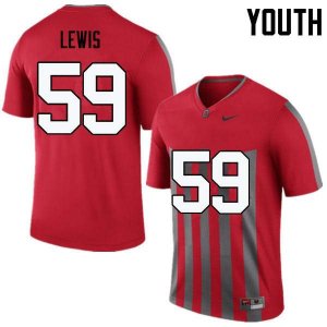 NCAA Ohio State Buckeyes Youth #59 Tyquan Lewis Throwback Nike Football College Jersey CSO6445OC